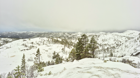Das Bild zeigt eine Schneelandschaft in Norwegen.