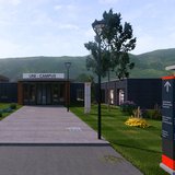 Animiertes Bild eines Campus.